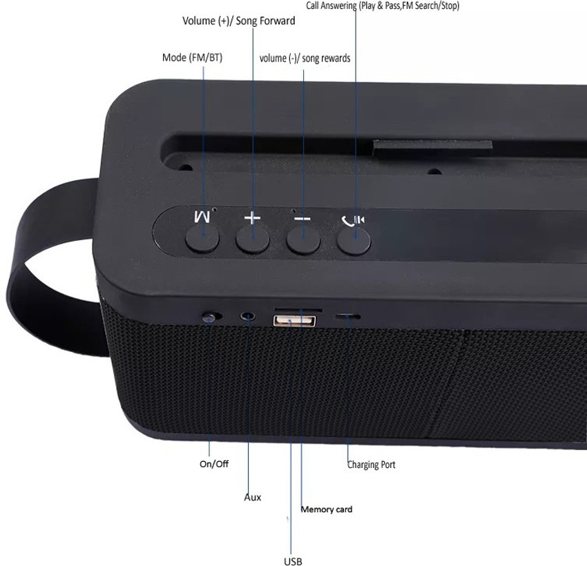 Buy Ivon EZ611 Onyx Black 14 W Bluetooth Speaker Online from
