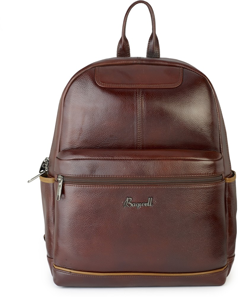 bagwell Professional Classic Fashion Style Leather Backpack Bag