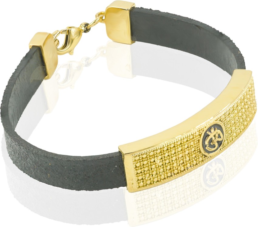 Gents Leather belt bracelet  Gents bracelet Mens jewelry bracelet  Simple diamond jewelry