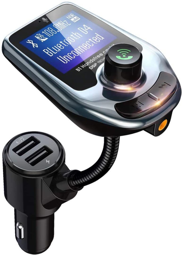 amiciAuto Car FM Transmitter Bluetooth 5.0 with 1.8” Screen, QC3.0 Charging  Port, Dual USB Ports, AUX Input, TF Card and Handsfree Call MP3 Car FM  Modulator Price in India - Buy amiciAuto