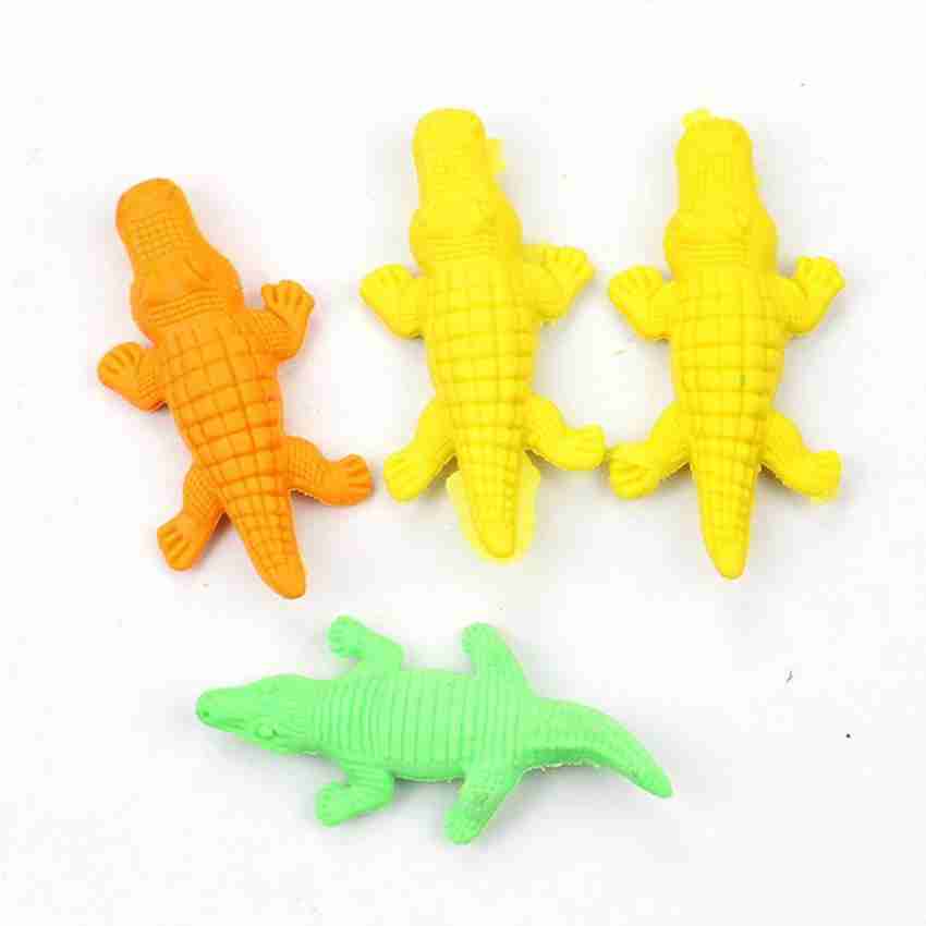 kubergift Crocodile eraser Pack of 2 8 Pcs Non Flipkart