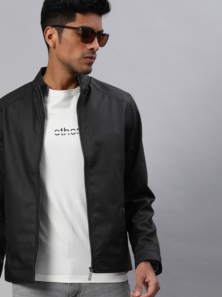 Wrogn leather sale jacket