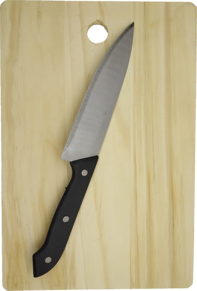 Buy Wooden Chopping Board with Knife Set and Scissor, 6 Piece Stainless  Steel Kitchen Knife Knives Set with Knife Scissor, Knife Sets Online at  Best Prices in India - JioMart.