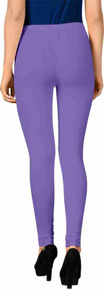 Cotton Ankle Leggings - Purple - New In - Fabrika16