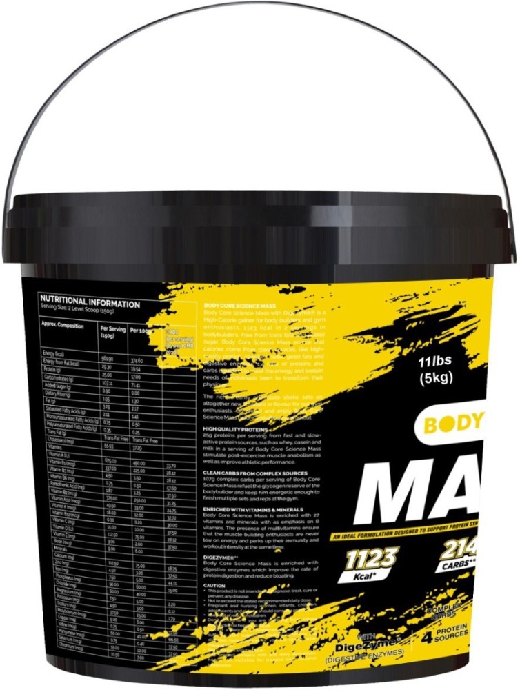 Nutrabay Gold Bulk Mass Gainer, 30g Protein, 554 Calories, Carbs To Protein Blend 3:1 Weight Gainers/Mass Gainers