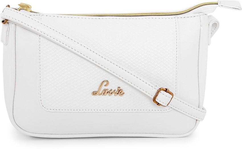 LAVIE White Sling Bag JEFFREY CSB HZ CROC LADIES HANDBAG WHITE