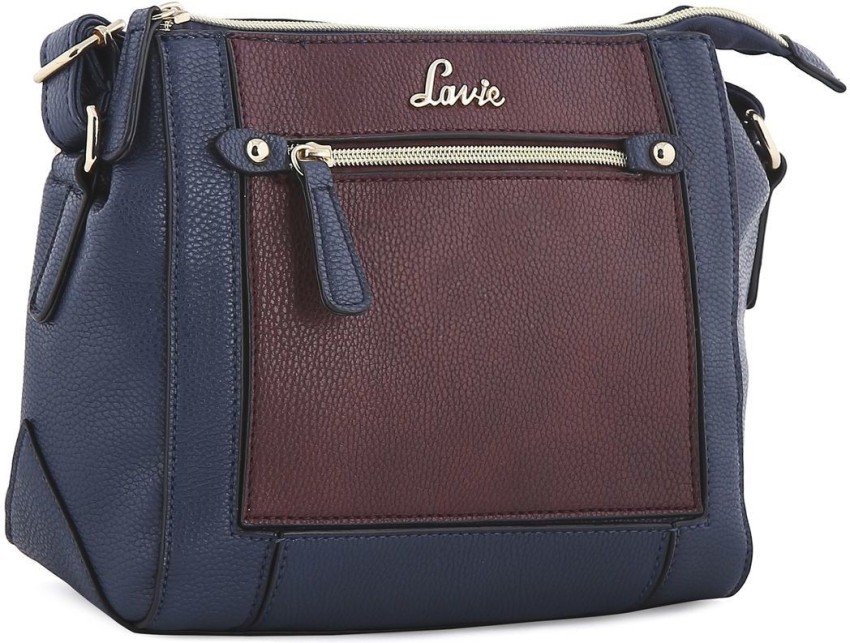 LAVIE Blue Sling Bag JEFFREY CSB COL BLK LADIES HANDBAG BLUE Price in India Flipkart