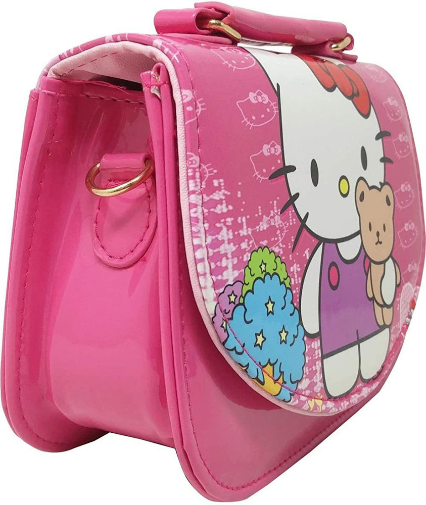 FATFISH Pink Sling Bag Hello Kitty print design for Kids Girls Pink Price in India Flipkart