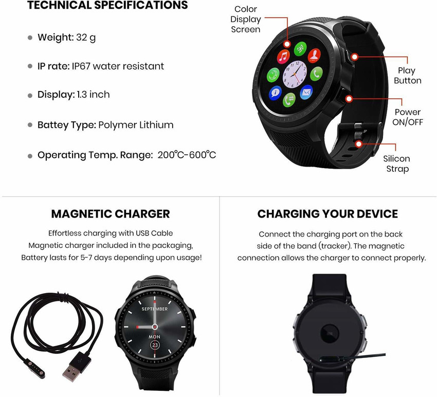 Echoronics Fitness Sporty Smart Watch Smartwatch Price in India