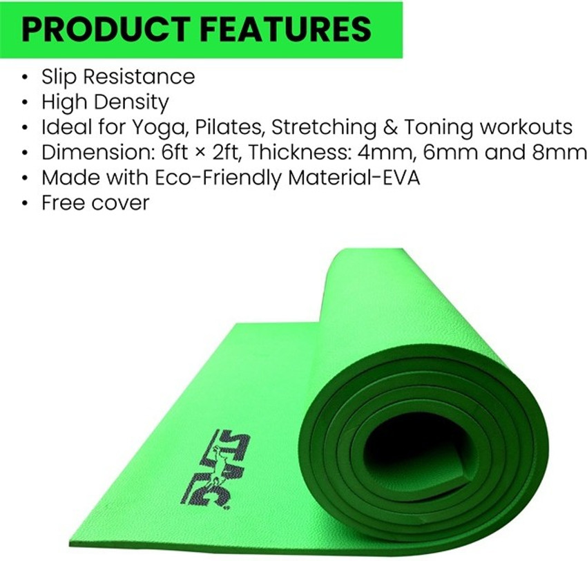 STAG Yoga Mantra Green 12 mm Yoga Mat Buy STAG Yoga Mantra Green