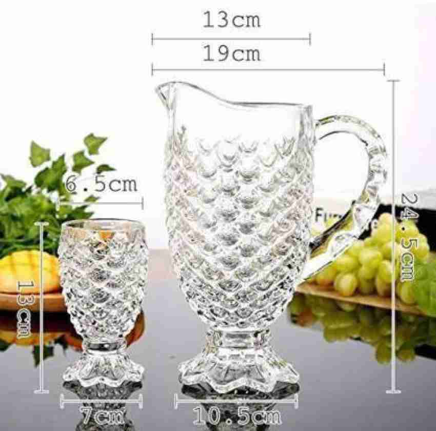 Glass Jug with Lid 1.5Ltr - Transparent 1 pc