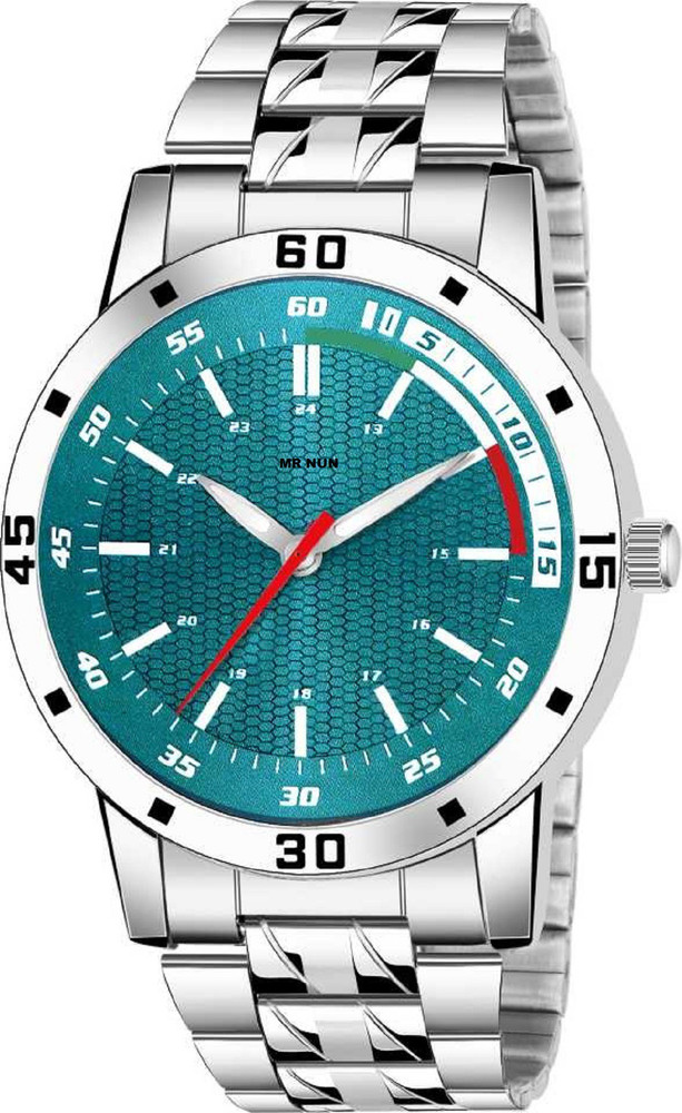 MR NUN Analog Watch For Men Women Buy MR NUN Analog Watch For Men Women Silver Chain boys Gents Branded Ghadi Unique Styles Sporty Top Trending new