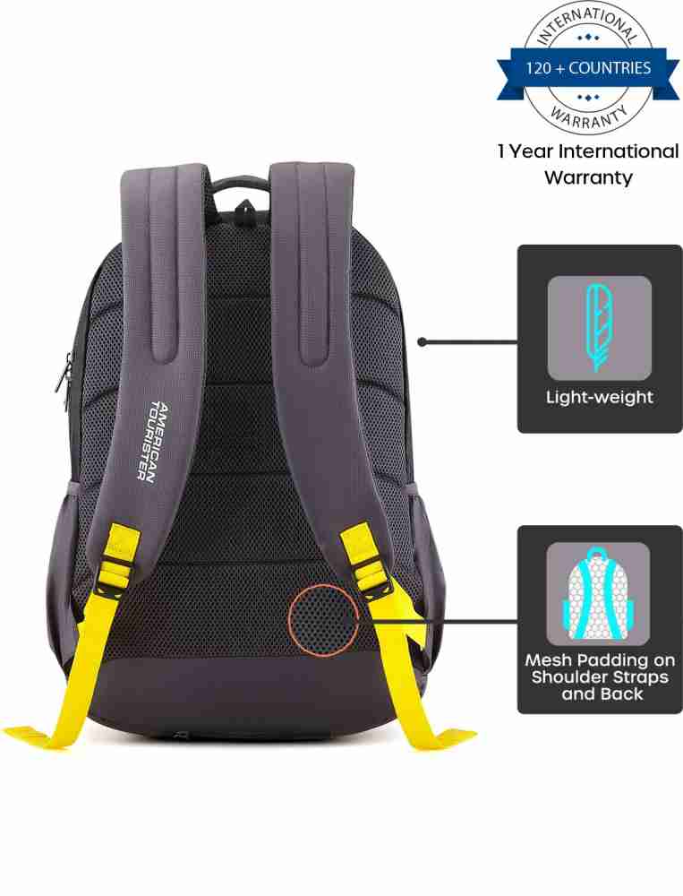 AMERICAN TOURISTER Mist Sch Bag 32.5 L Backpack Grey - Price in India