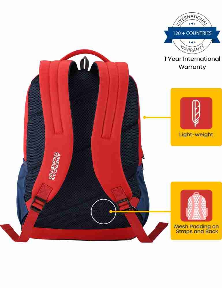 Red american tourister backpack online