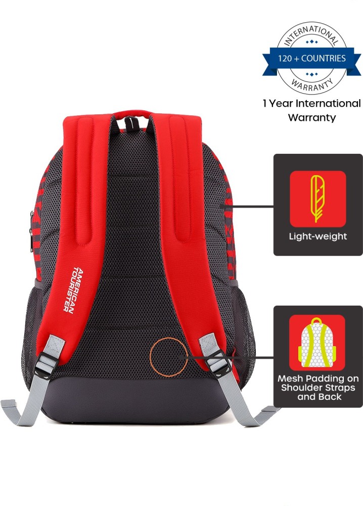 Buy American Tourister 325 Ltrs Red Casual Backpack  32 Ltrs Black Casual  Backpack AMT Mist SCH BAG03 RED  AMT Fizz SCH Bag 03  Black at Amazonin