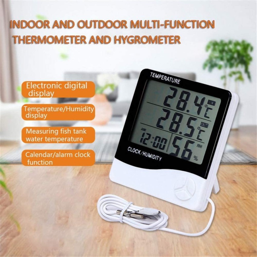 Large Temp Humidity Meter, Multipurpose Thermometer Hygrometer