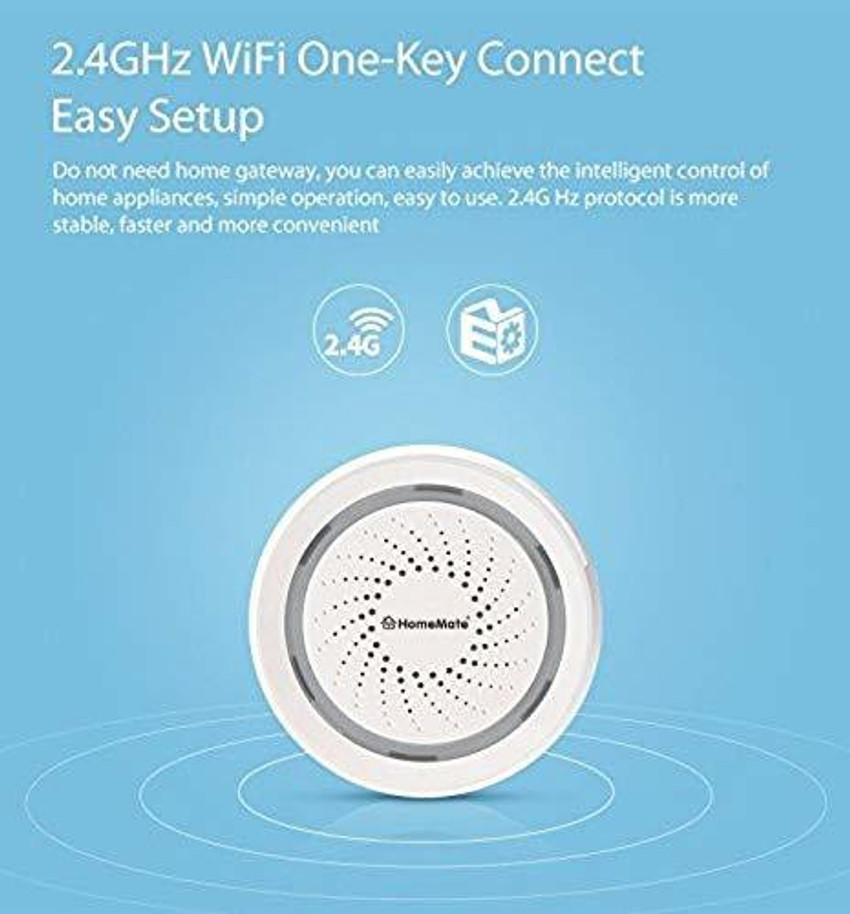 HomeMate WiFi Smart Alarm Siren for Alexa Google home and IFTTT