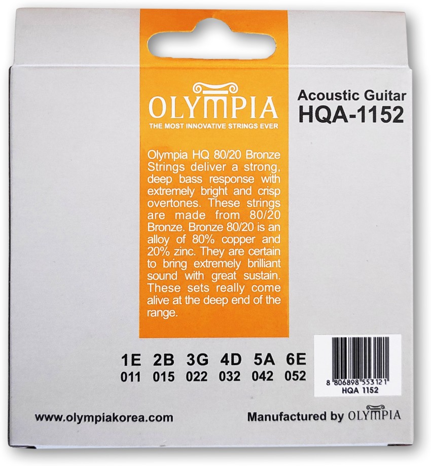 Olympia Acoustic HQA 1152 Guitar String Price in India Buy