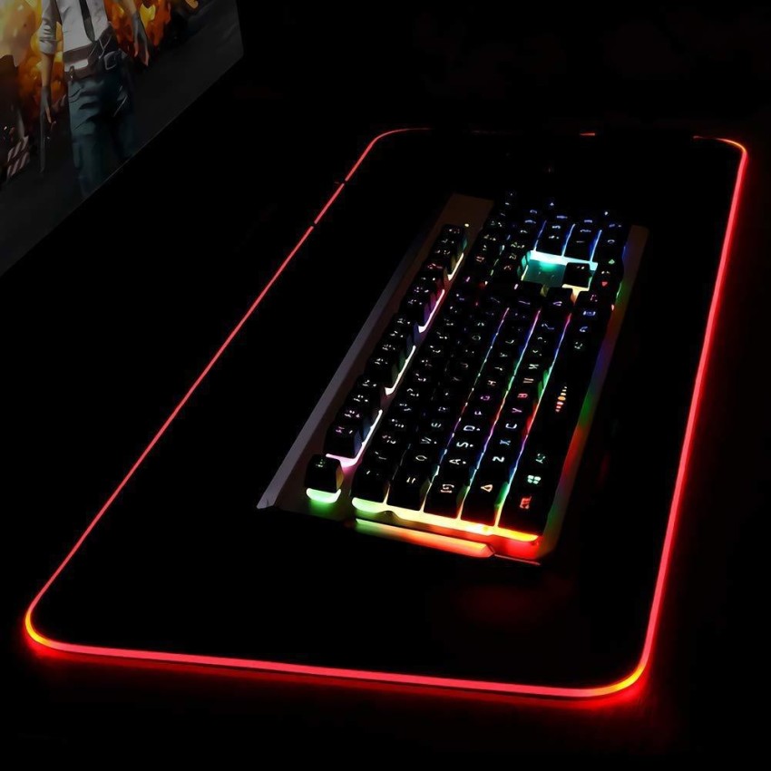 LED Gaming Mouse Pad Large RGB Extended Mousepad Keyboard Desk Anti-slip  Mat NEW 609015761199
