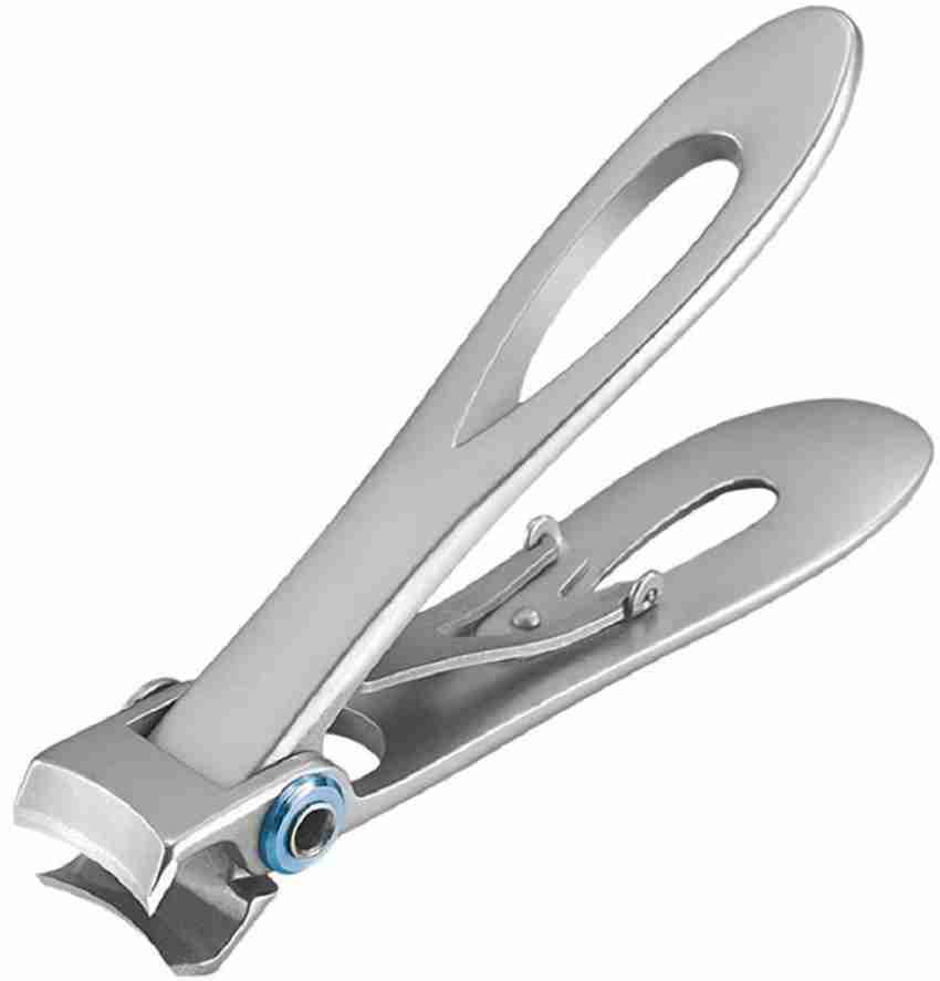 2 Pieces Oversized Thick Nail Clippers for Thick Toenails or Tough  Fingernails Oversized Stainless Steel Toenail Fingernail Clipper Cutter  Trimmer for Men Adults, 2 Sizes (Silver)