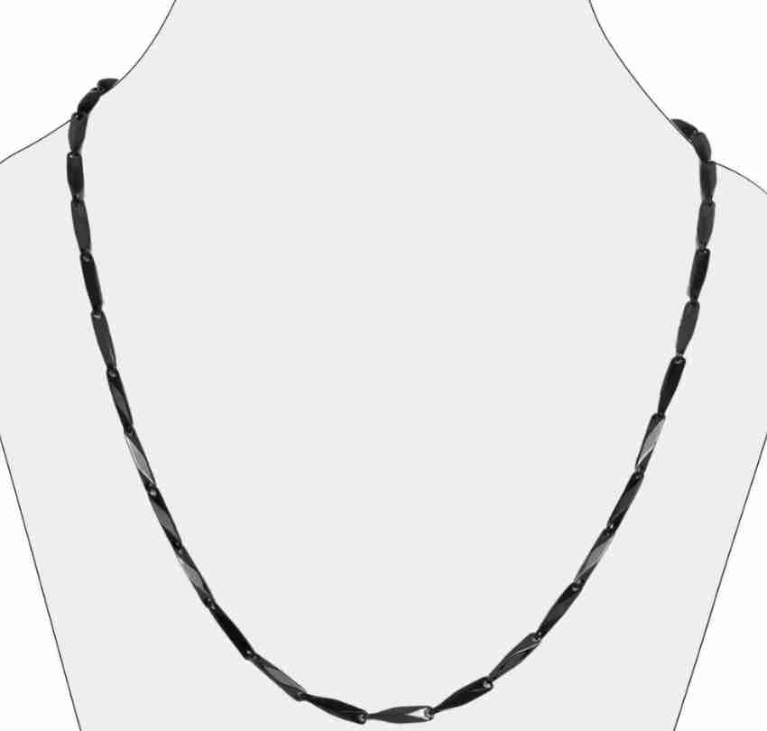 Black shop platinum chain