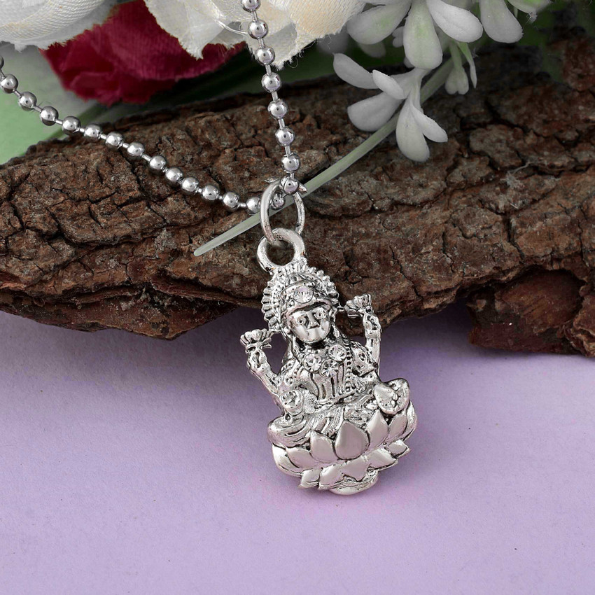 Silver lakshmi pendant top