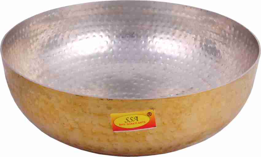 Buy HAZEL Brass Kadai Tasra with Kalai