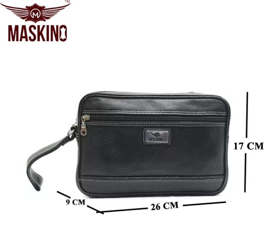 Leather Cash Bag – Black - Jasper