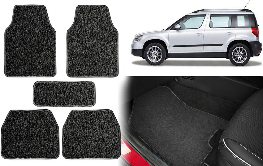 Skoda yeti rubber floor hot sale mats