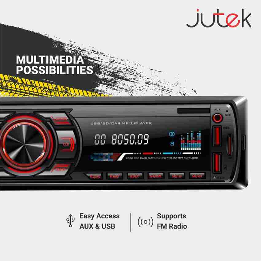 jutek Car Stereo Detachable Front Panel Universal Fit Single Din