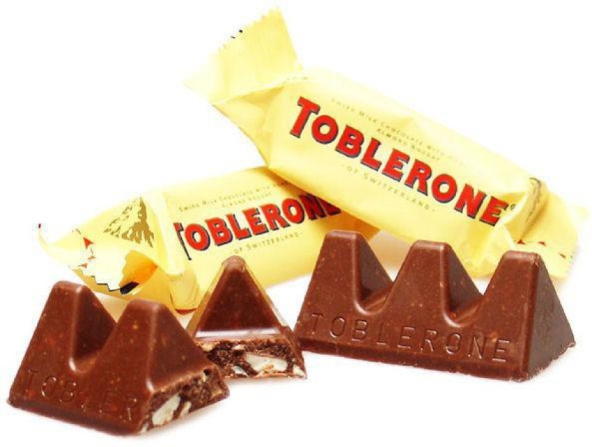 Tiny Toblerone Milk Chocolate Bars with Honey and Almond Nougat, 7.05 oz  (25 Pieces)