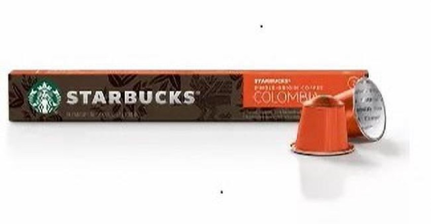 Starbucks Colombia 10 Coffee Capsules by Nespresso Intensity 7, 55g Roast &  Ground Coffee Price in India - Buy Starbucks Colombia 10 Coffee Capsules by  Nespresso Intensity 7, 55g Roast & Ground