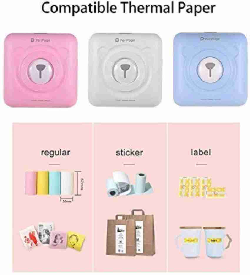 Bluetooth Wireless Rechargeable Mini Printer With Android IOS, Wireless  Receipt Label Maker Printer for Sticky Scrapbook, Label