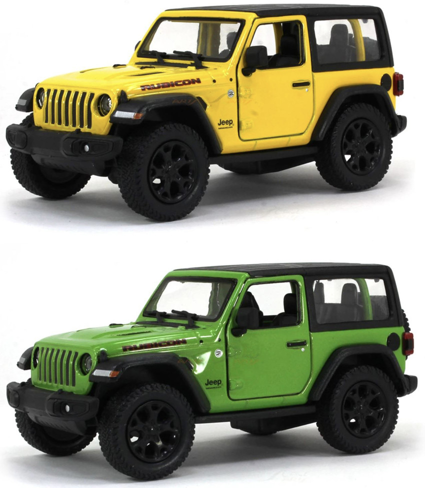 Gift Box Set Of 2 Small Size Made Of Plastic 2018 Jeep Wrangler Hard Top Rubicon Jeep With Openable Door Toys For Boys Good Birthday Present Toys For Children Push And Go Toys