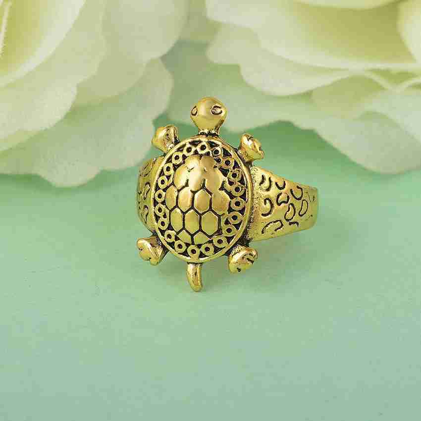 Tortoise design finger ring cheap