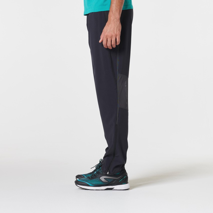 KIPRUN by Decathlon Regular Fit Men Black Trousers - Buy