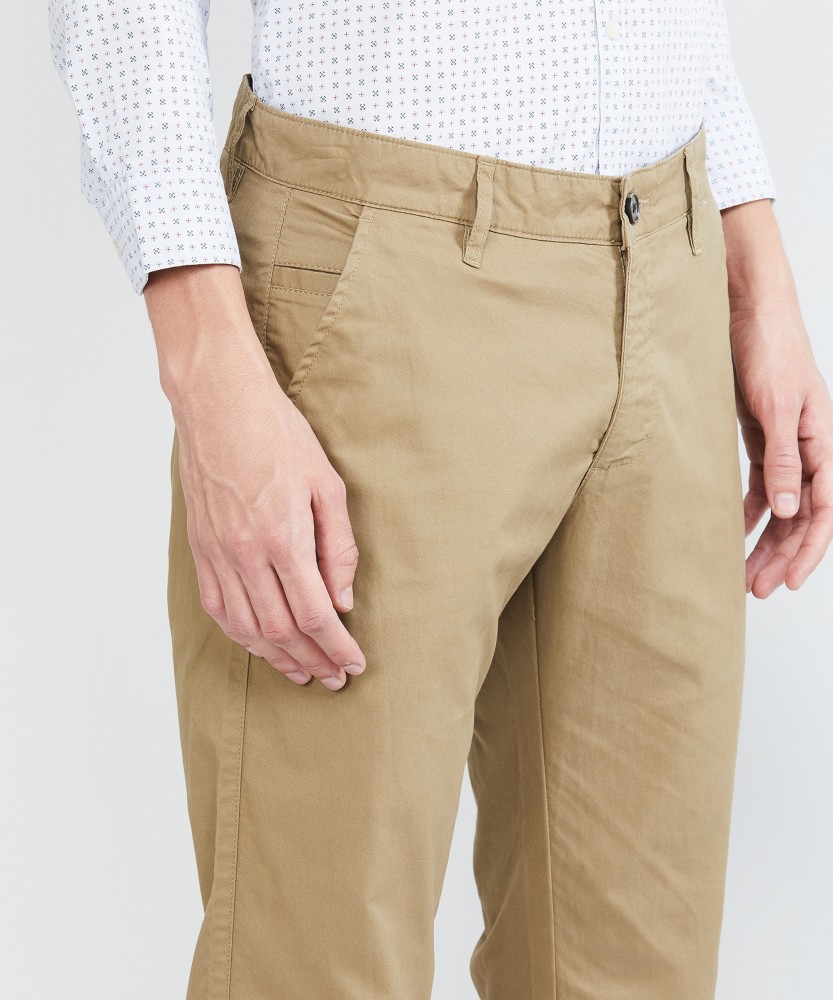 MAX Slim Fit Men Brown Trousers  Buy MAX Slim Fit Men Brown Trousers  Online at Best Prices in India  Flipkartcom