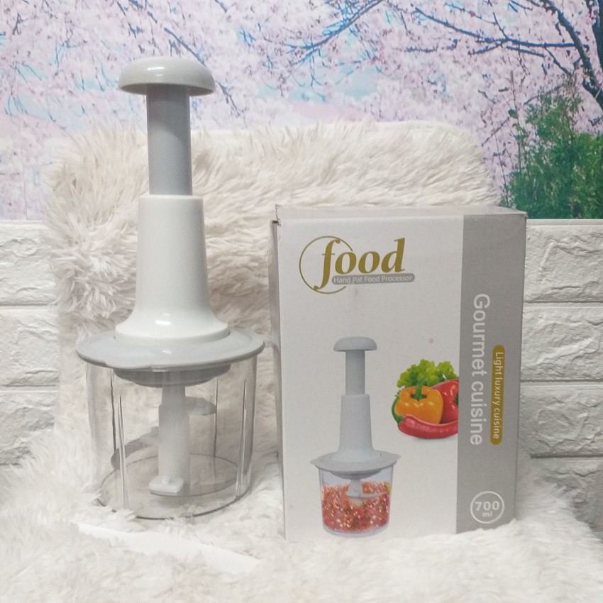 500ML Manual Food Chopper, Easy Hand Pull Mincer, Blender to Chop