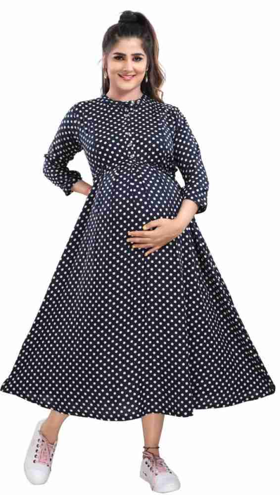 mamma s maternity Women A line Blue Dress Buy mamma s maternity Women A line Blue Dress Online at Best Prices in India Flipkart