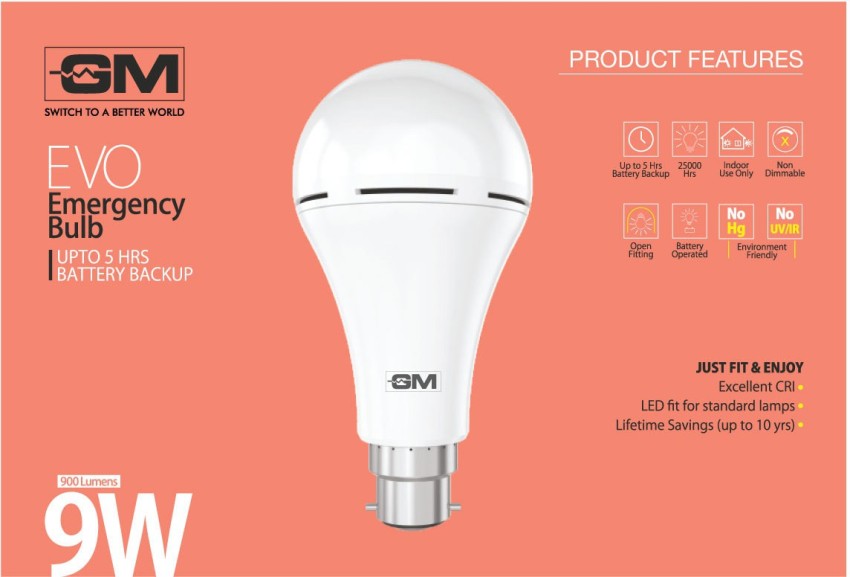 Gm rechargeable store led bulb