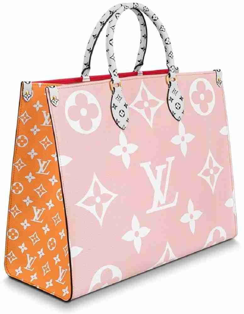 Pink lv tote bag sale