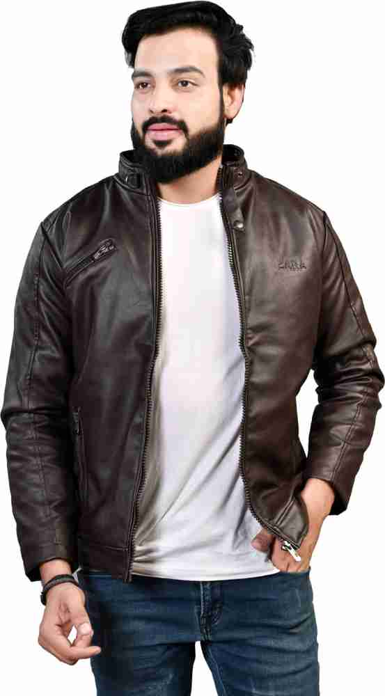 Cherry colour deals leather jacket