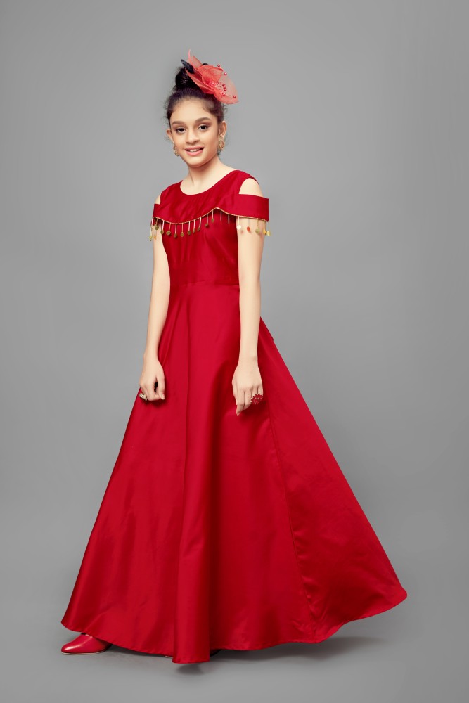 Party wear gown for 12 year girl best sale