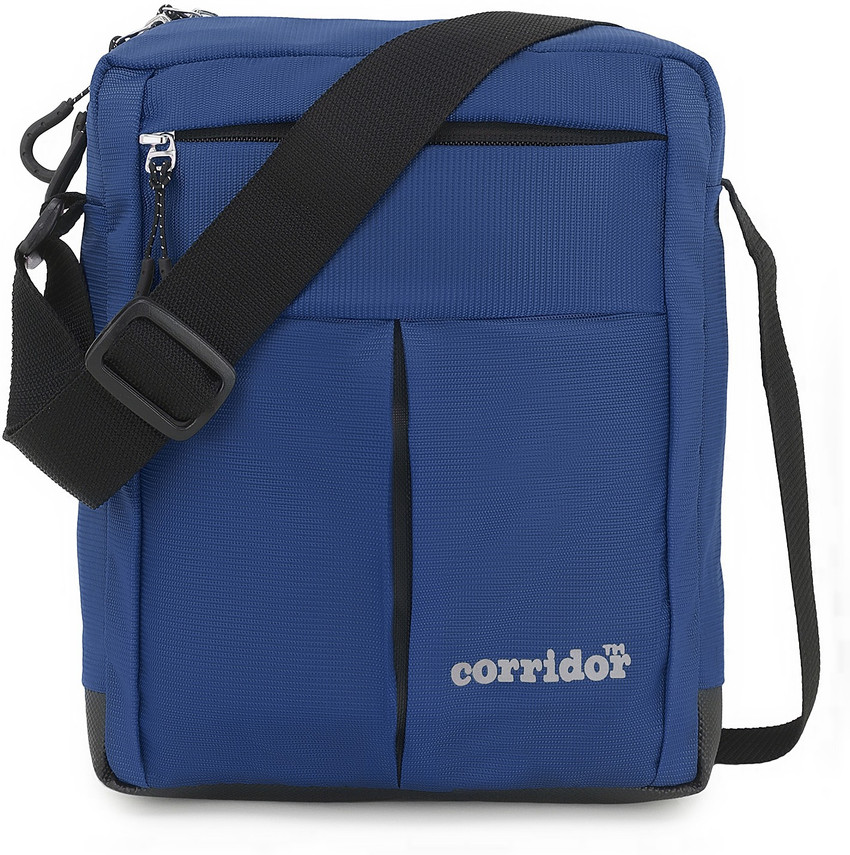 Blue top side bag
