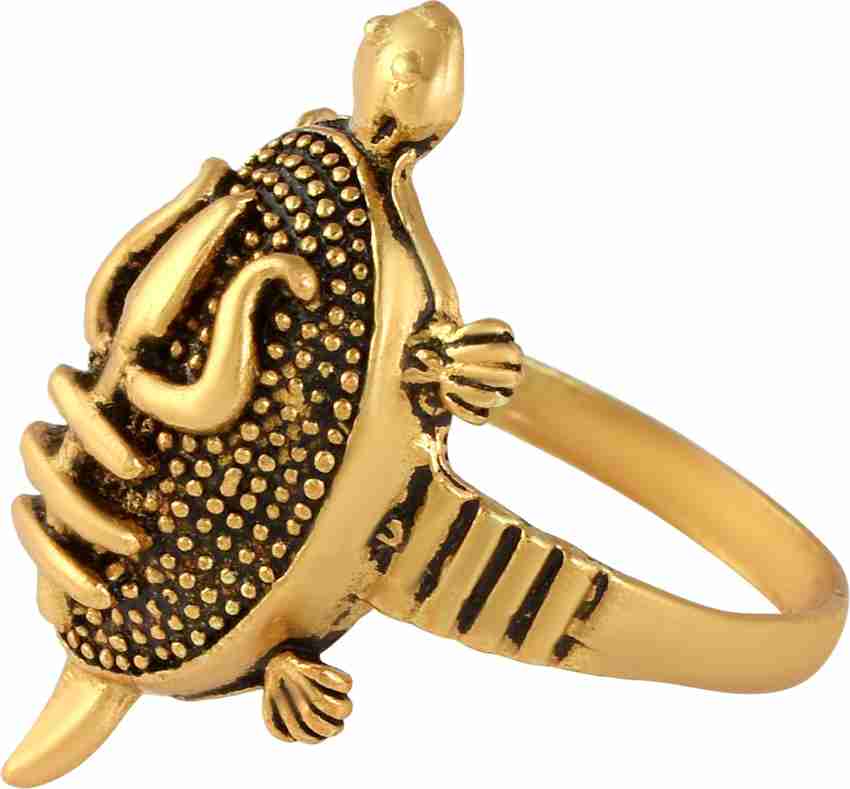 Gold tortoise finger ring online