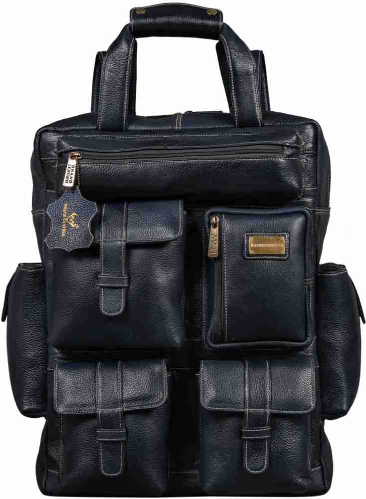 Brand New 100% Genuine offers Leather Black BACK PACK Bag