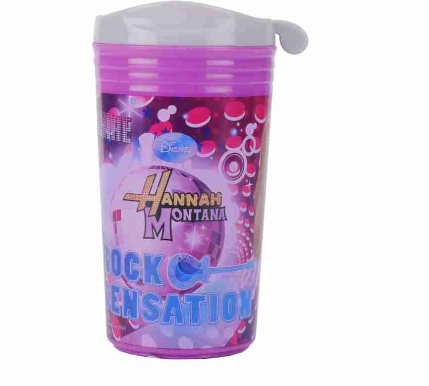 Disney Hannah Montana Metal Thermos Beverage Bottle with Silicon Straw