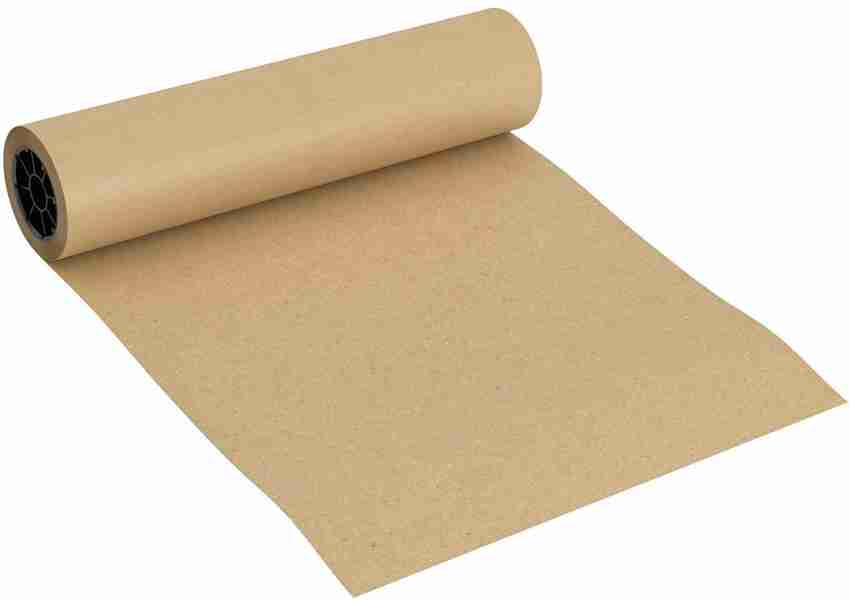 Eco Kraft Brown Paper 22 Inch* 10 Mtr Roll 100 gsm, 120 gsm Paper  Roll - Paper Roll