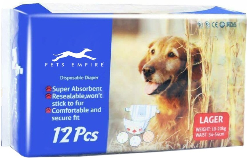 Buy Pets Empire Pet Soft Pet Disposable Female Puppy Dog Diaper Small  26-46cm ,12 pcs Online at Best Prices in India - JioMart.