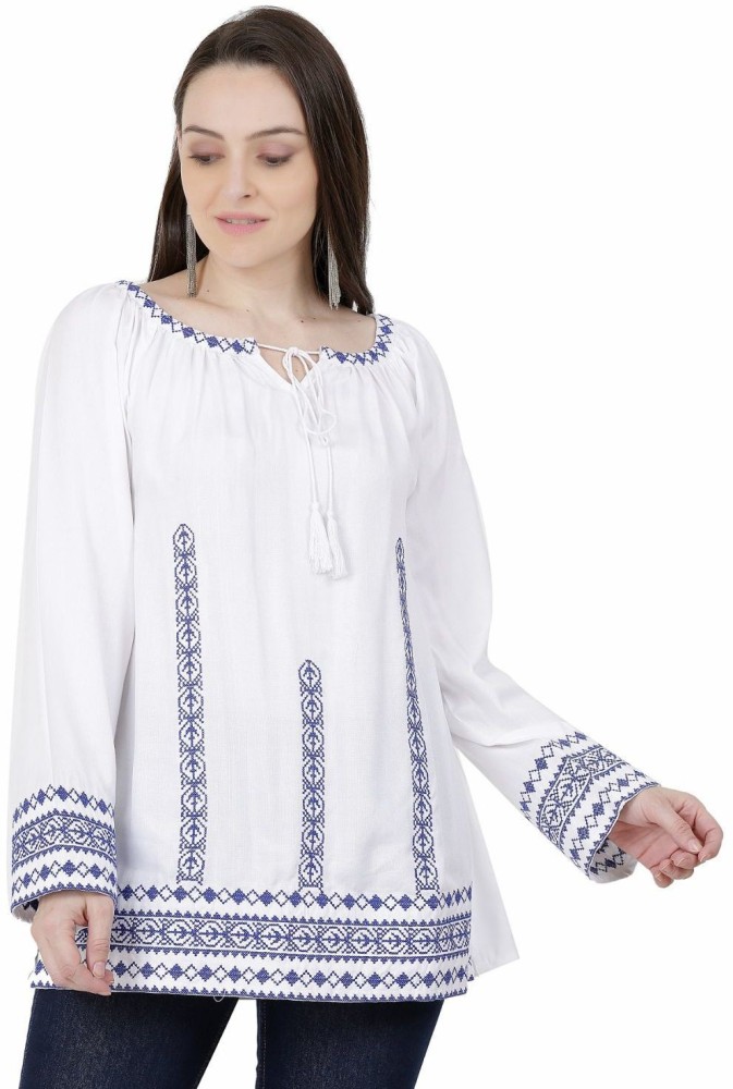 Buy White Tops for Women by SAAKAA Online